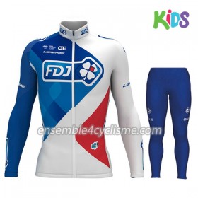 Tenue Maillot M/L + Collant Long 2017 FDJ Enfant N001